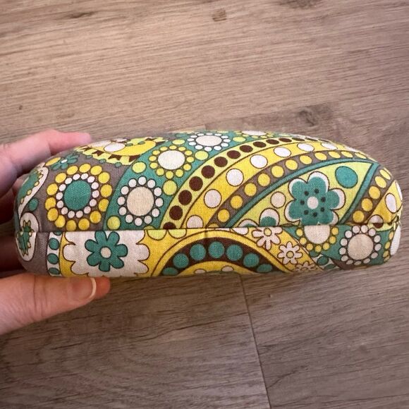 Vera Bradley Lemon Parfait Pattern Hard Rectangular Eye Glasses Case Clam Shell - Picture 2 of 10
